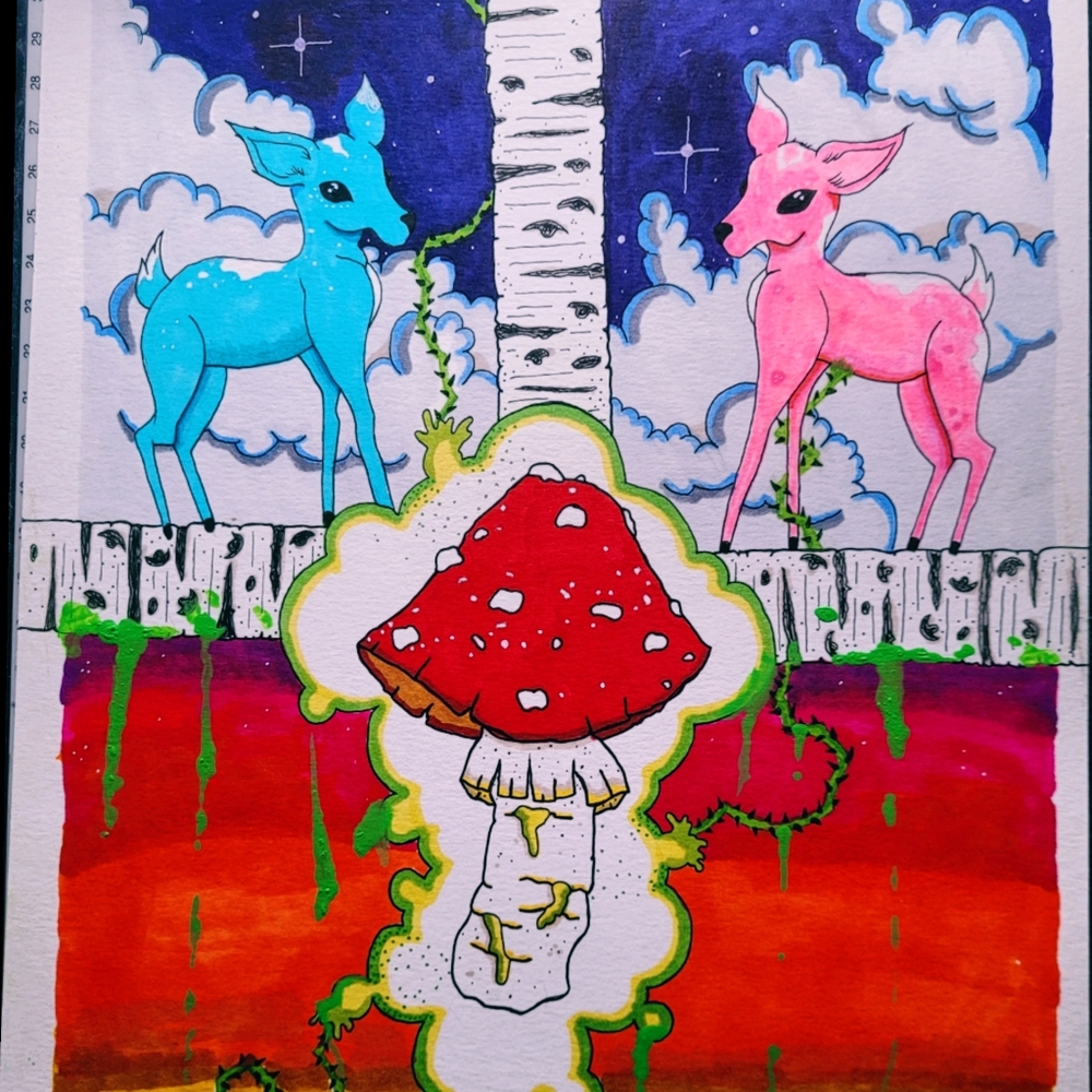 9x12, print, tree of life